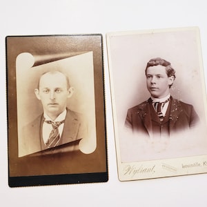 1800&#39;s Antique Victorian Cabinet Photographs