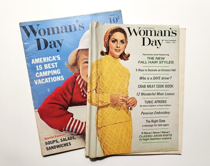 1959 & 1965 Woman's Day Magazines Etsy