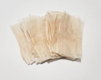 35 Used Tea Bag Papers