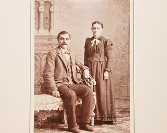 1800s Couple - Victorian Cabinet Card