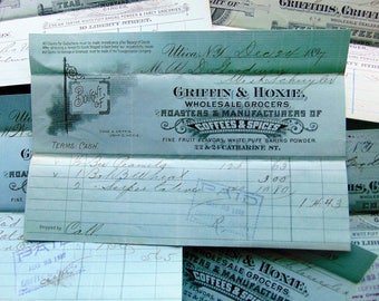 ONE Antique Blue Receipt