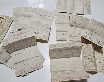 1931 Vintage Banking Receipts