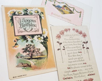 1910s Birthday Greetings Post Cards - 3