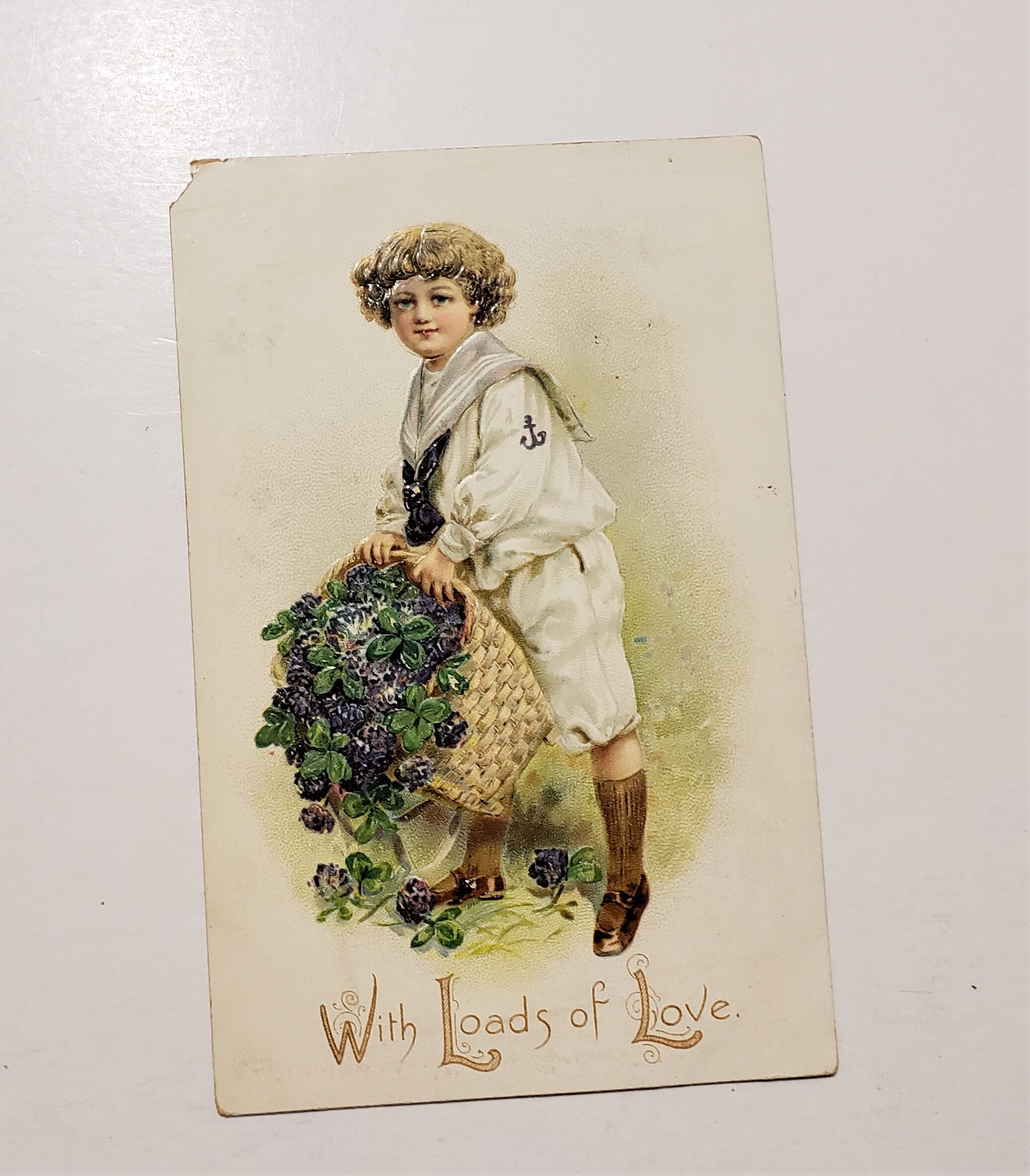 1908 Antique Postcard With Loads of Love - Etsy