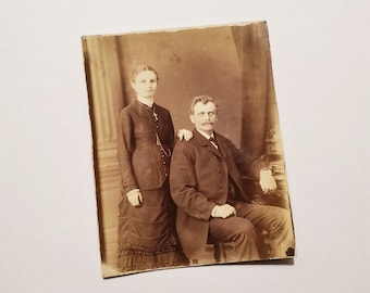 1800s Couple - Antique Photograph