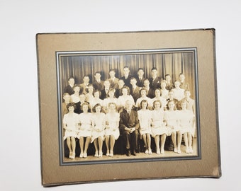 1940s Large Vintage School Photograph