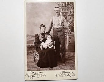 1800s Family - Victorian Cabinet Card
