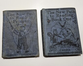 1929  WORN Vintage Children's Textbooks - 2