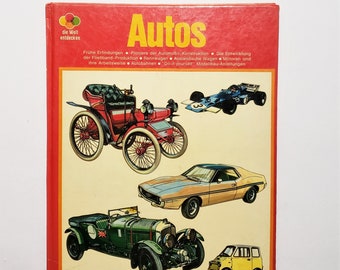 1971 Large Vintage Worn German Book of Cars