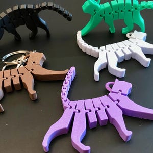 3D Articulated Cat Keychain