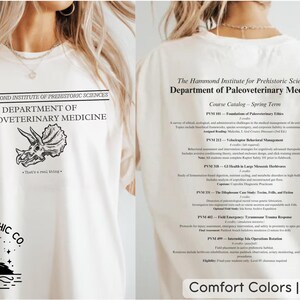 Department of Paleoveterinary Medicine Light Unisex T-Shirt - Dinosaur Lover Gift, Paleontology Shirt, Jurassic Movie Shirt, Subtle Merch