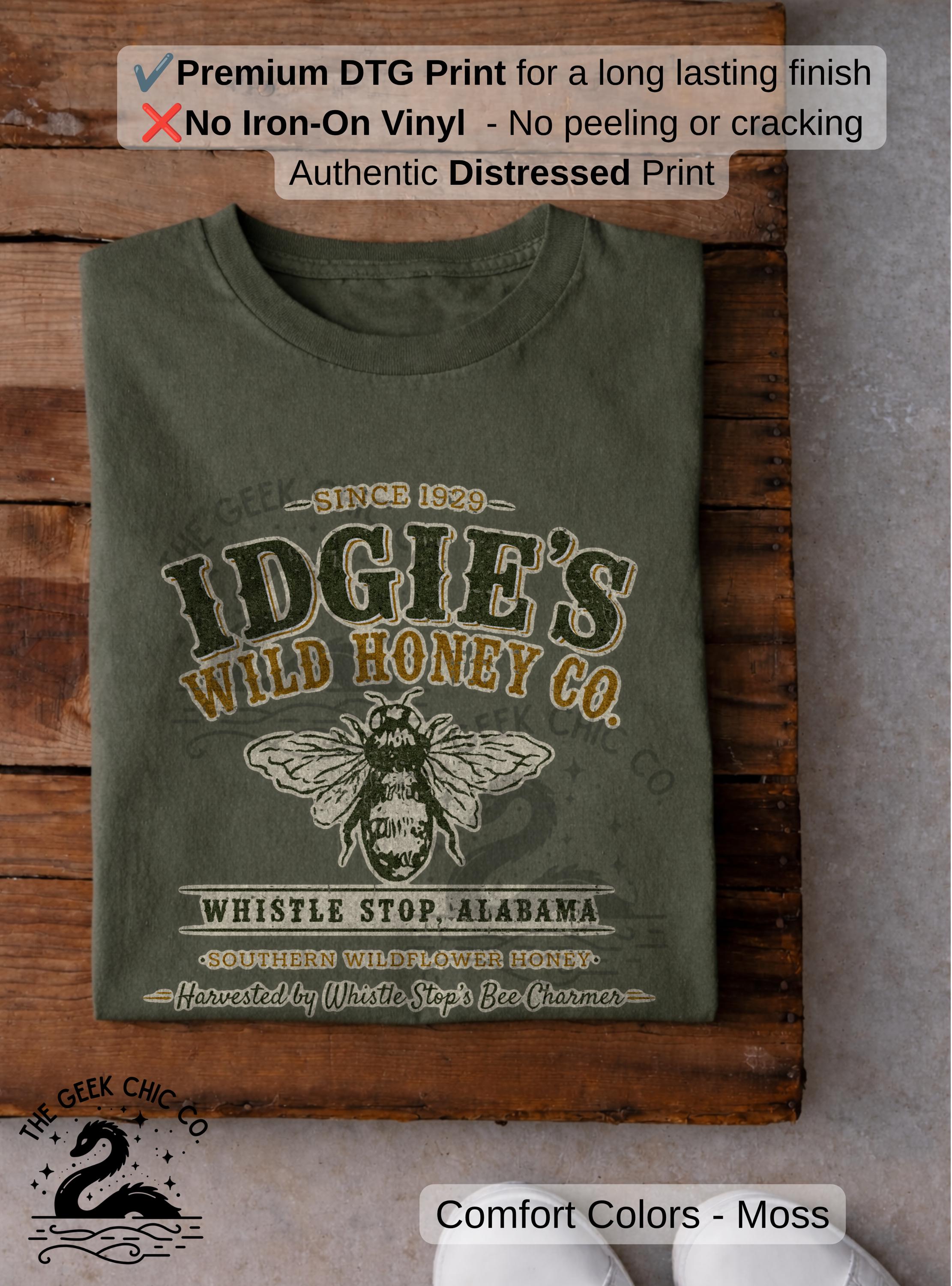 Idgie's Wild Honey Co. T-shirt: Fried Green Tomatoes Movie Graphic