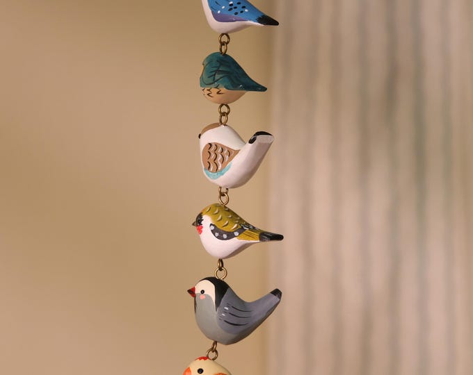 Handmade Wooden Bird Ornament, Hand Crafted Birds, Home Decor, Christmas Ornament, Artisan bird Decor, Wood Nature Decor, Bird Lover Gift