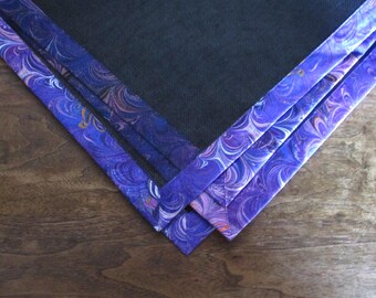 Mahjong Table Mat: Purple Swirls - Muffles Tile Noise