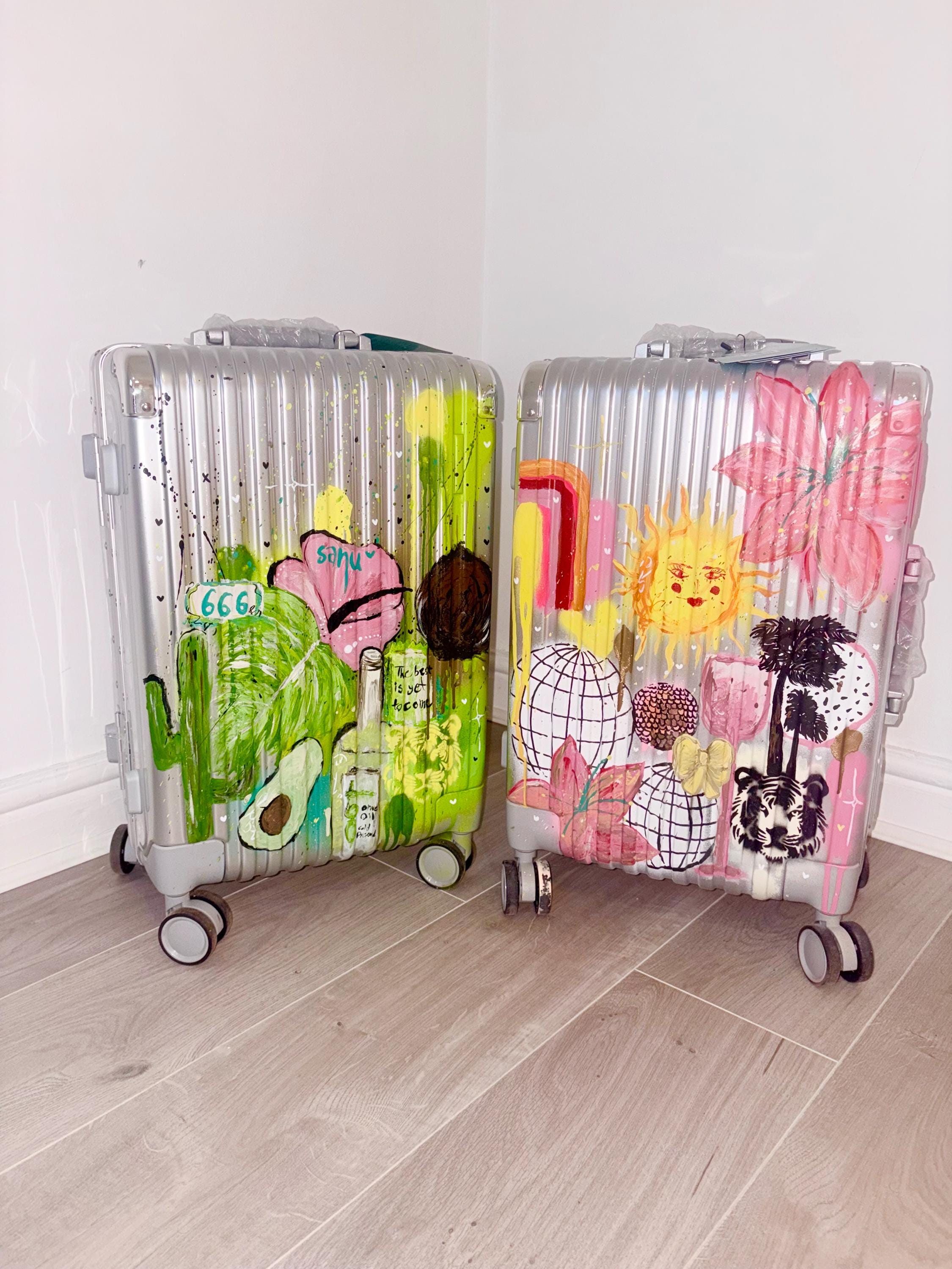 Custom Graffiti Suitcase | Personalized Luggage | Hand Painted
