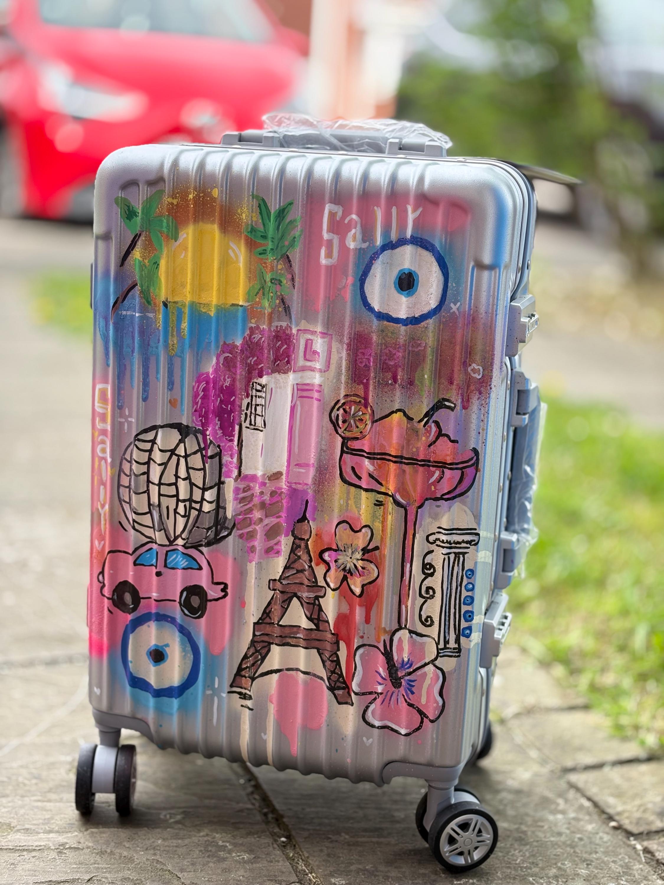 Suitcase Design Custom Cabin Suitcase: Personalised Travel Luggage - Etsy