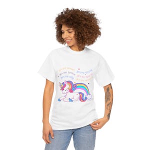 unicorn friendship, love, Unisex Heavy Cotton Tee