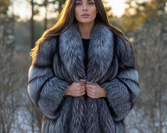 専用　ゴージャス　毛皮　フォックス　ジャケット 毛皮ジャケット メンズ シルバーフォックス ファージャケット 本革