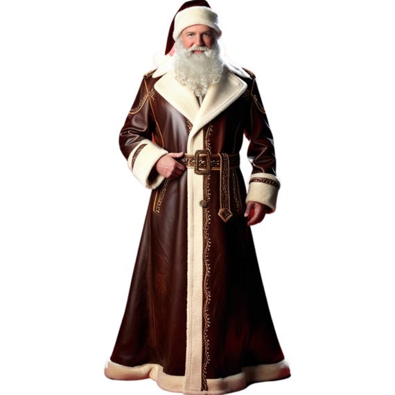 Cappotto Colore Originale Del Vestito Di Babbo Natale Lussuoso