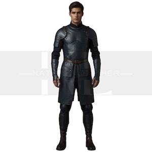 Men&#39;s Medieval Leather Armor Suit: Gothic Warrior LARP Cosplay