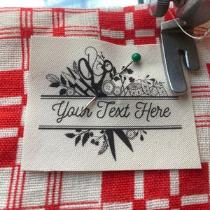 Sewing Fabric Tags, Personalized for Handmade Items or Clothing; Sew On Cloth Labels (Organic Cotton)