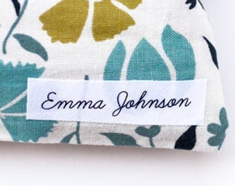 Iron On Name Tags, personalized labels for kids clothes (school name labels) and face masks