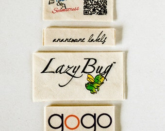 Organic Cotton Name Labels Sew on Name Tags clothing Labels for Children's  Clothing or Handmade Items 