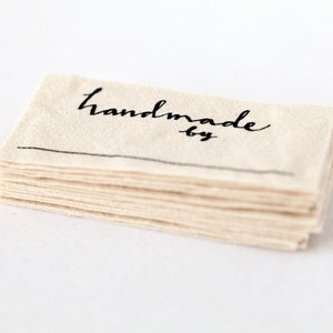 Sew on Name Tags / Clothing Labels White Organic Cotton - Etsy