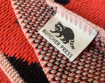 Organic Cotton Fold Over Labels  - Custom Clothing Labels for Handmade Items, Personalized Sewing Tags