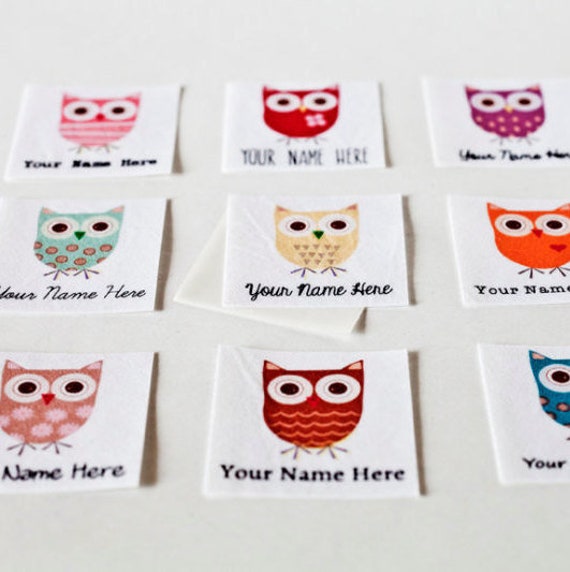 Personalized Knitting Labels, Fabric Tags for Handmade Items