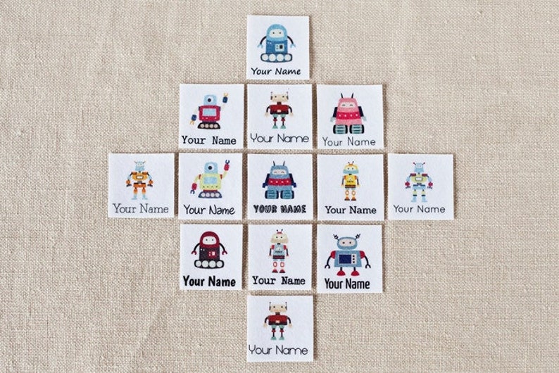 Children's Clothing Labels Personalized Iron on Name Etsy