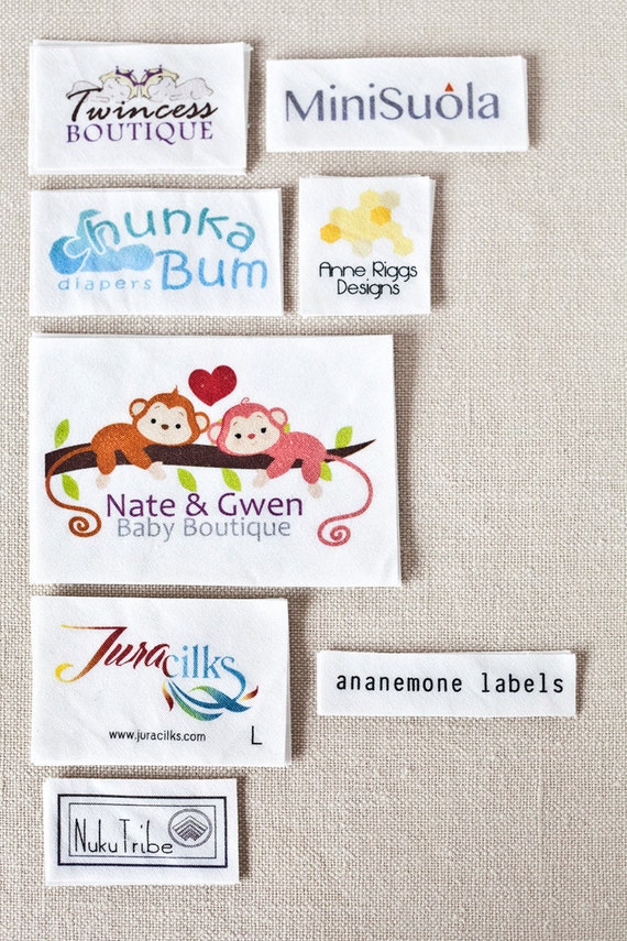 Custom Clothing Labels , Personalized Brand, Cotton printed Tags, Handmade  label, Logo or Text, Watercolor Labels (FR194) - AliExpress