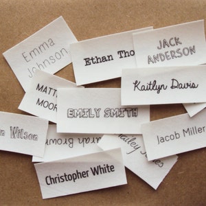 Iron On Name Tags, Organic Cotton Personalized Labels image 4