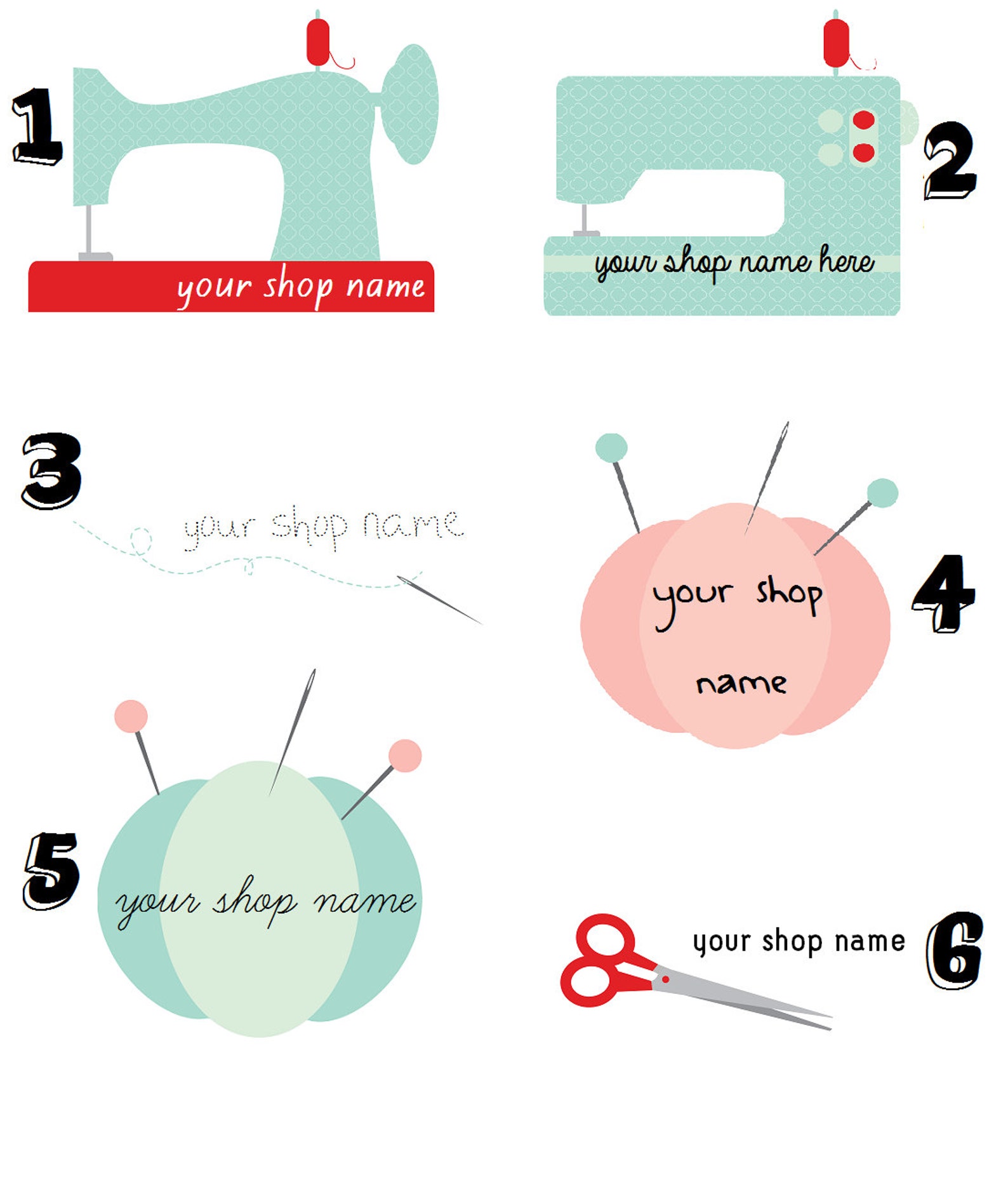 Custom Sewing Labels Personalized Logo Tags Sewing Gift or Etsy