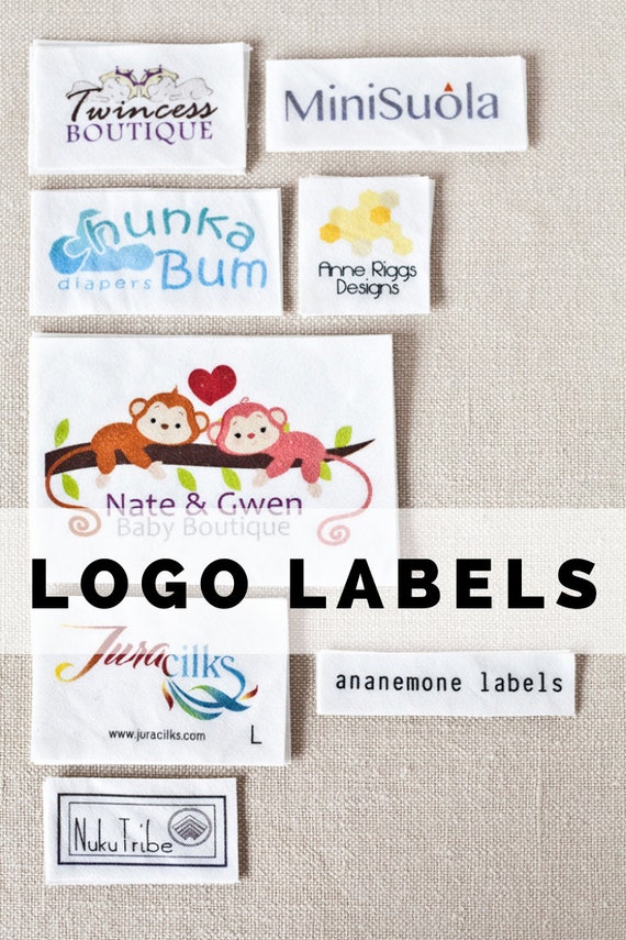 Custom Sewing Tags Hand Drawn Sewing Graphics on Organic Cotton sew on  Clothing Labels for Handmade Items 