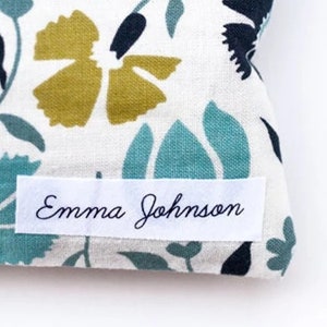 Iron On Name Tags, Organic Cotton Personalized Labels image 1