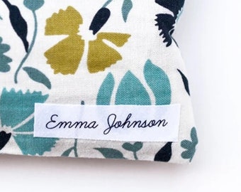 Iron On Name Tags, Organic Cotton Personalized Labels