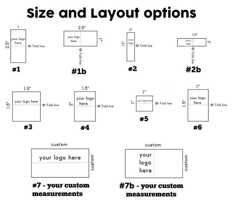 Trial Set of Fold Over Labels Custom Clothing Labels for Handmade Items, Sewing Labels on 100% Cotton, Folded image 6