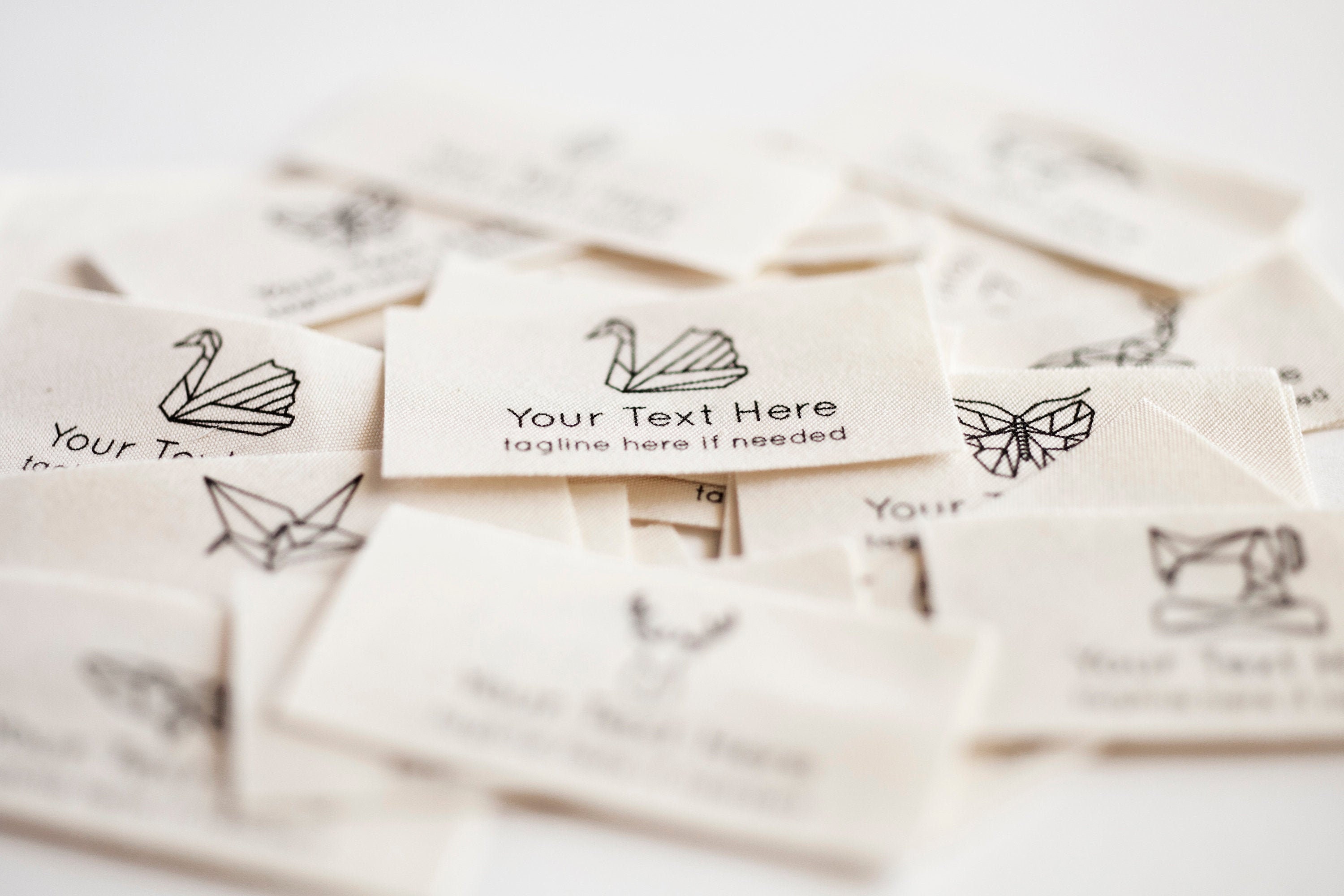 Custom Sewing Labels, Personalized Logo Tags sewing Gift or Seamstress Gift  for Sewing Projects 