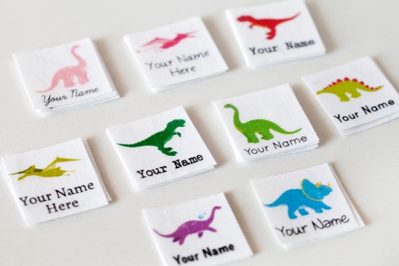 75 Dinosaur Clothing Labels Iron On Cotton Name s For Etsy 75 Dinosaur Clothing Labels Iron On Cotton Name s For Etsy