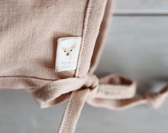 Fold Over Labels - Custom Clothing Labels for Handmade Items on Organic Cotton