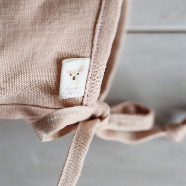 Fold Over Labels - Custom Clothing Labels for Handmade Items on Organic Cotton