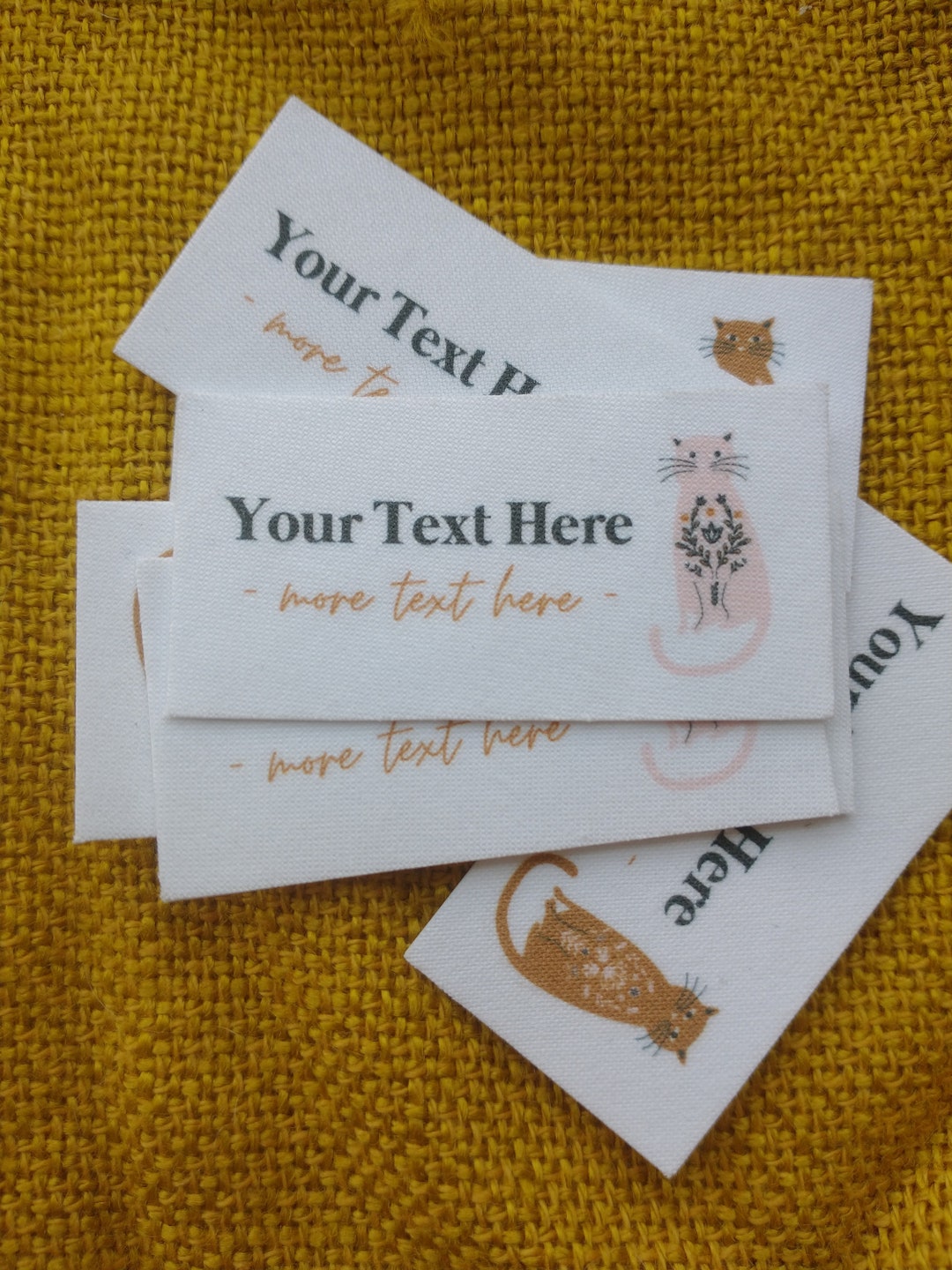 Natural Fabric Labels for Handmade Items Custom Clothing Tags