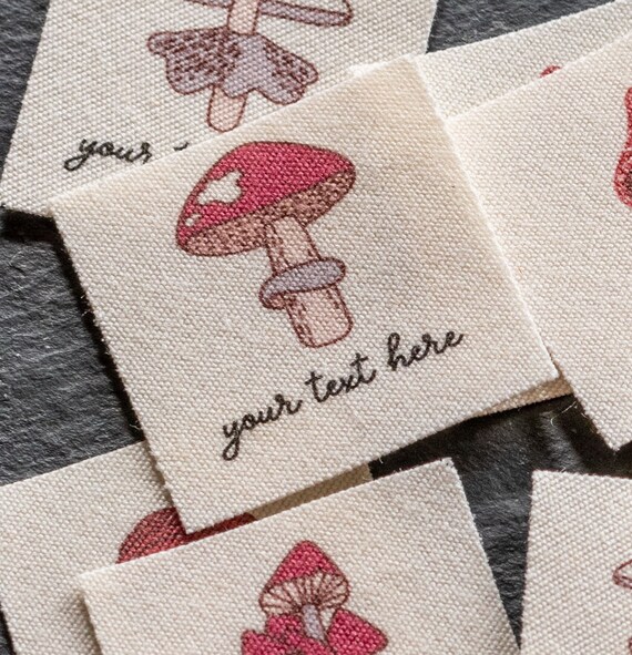 Organic Cotton Sewing Labels for Handmade Items fabric Tags for Pillows,  Bags, and Blankets 