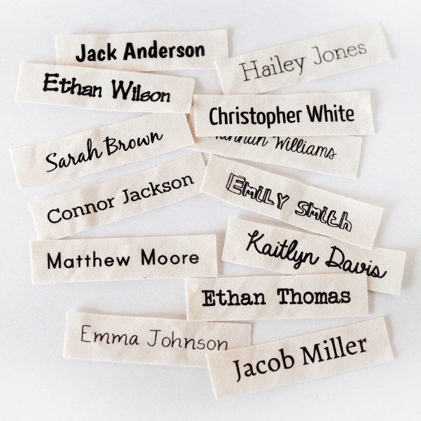 Custom Iron On Labels | Iron On Name Tags For Clothes | IdentaMe Labels -  price per 36 labels