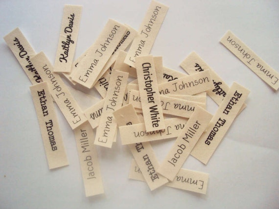  50 Personalized Name Tags for Clothes to Mark Baby