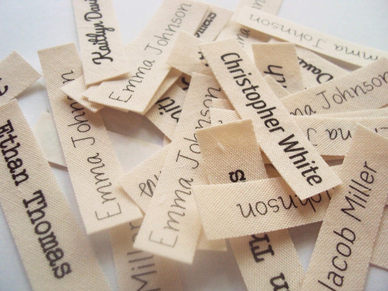 Custom Clothing Labels Personalized Name Tags For Kids Iron Etsy