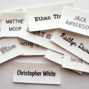 Iron On Name Tags, personalized labels for kids clothes school name labels and face masks image 3
