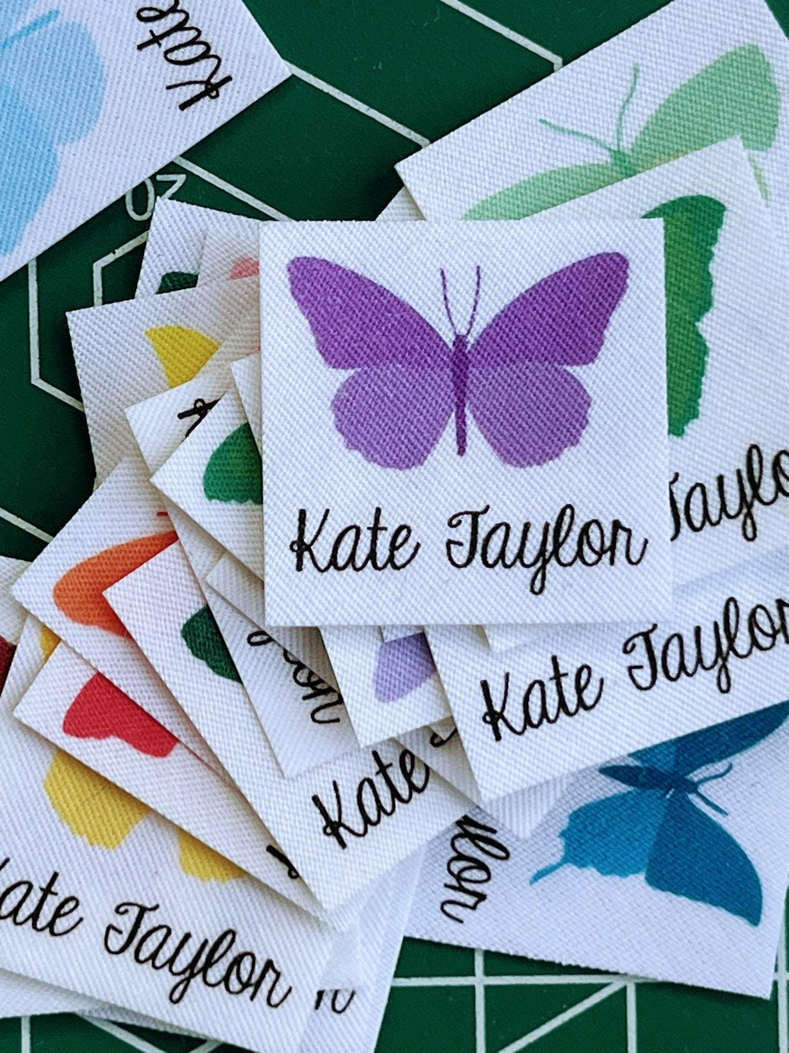 75 Butterfly Name Tags: Personalized Iron-on Clothing Labels - Etsy