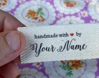 Handmade by Labels knitting Crochet or Sewing Labels - Etsy
